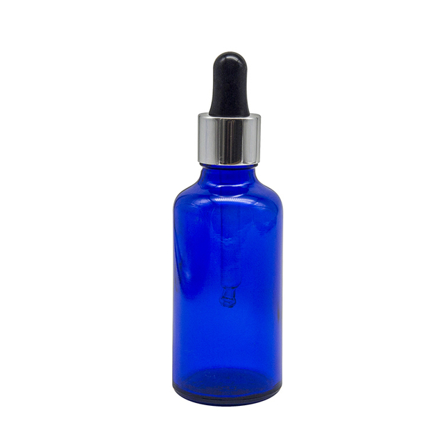 Frasco de óleo essencial de vidro azul vazio de 30ml 50ml